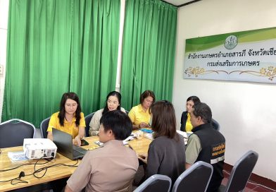 เกษตรสารภีประชุมคณะทํางานขับเคลื่อนงานด้านการเกษตรระดับอําเภอ (SCD) อําเภอสารภี